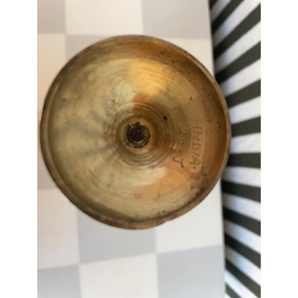 Vintage Brass Floral Bud Vase - Picture 7 of 7